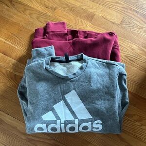Two Adidas Sweatshirts